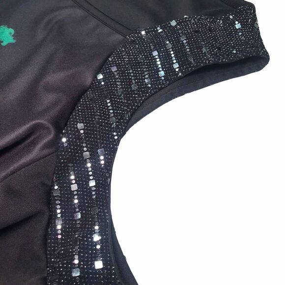 Womens Top XXL Leprechaun St Patricks Holiday Party cold shoulder long sleeve - Picture 7 of 10